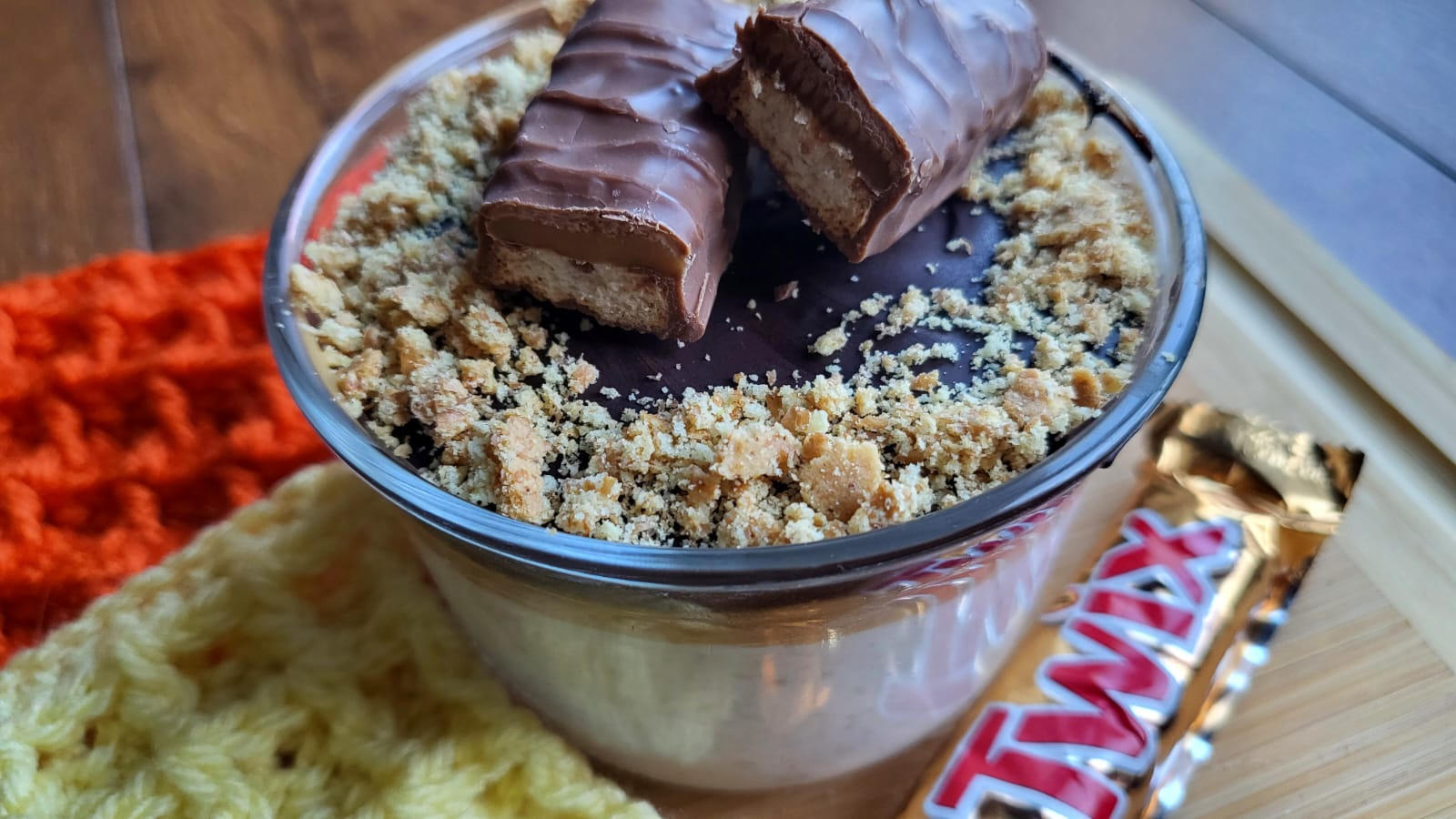 Twix overnight oats proteico