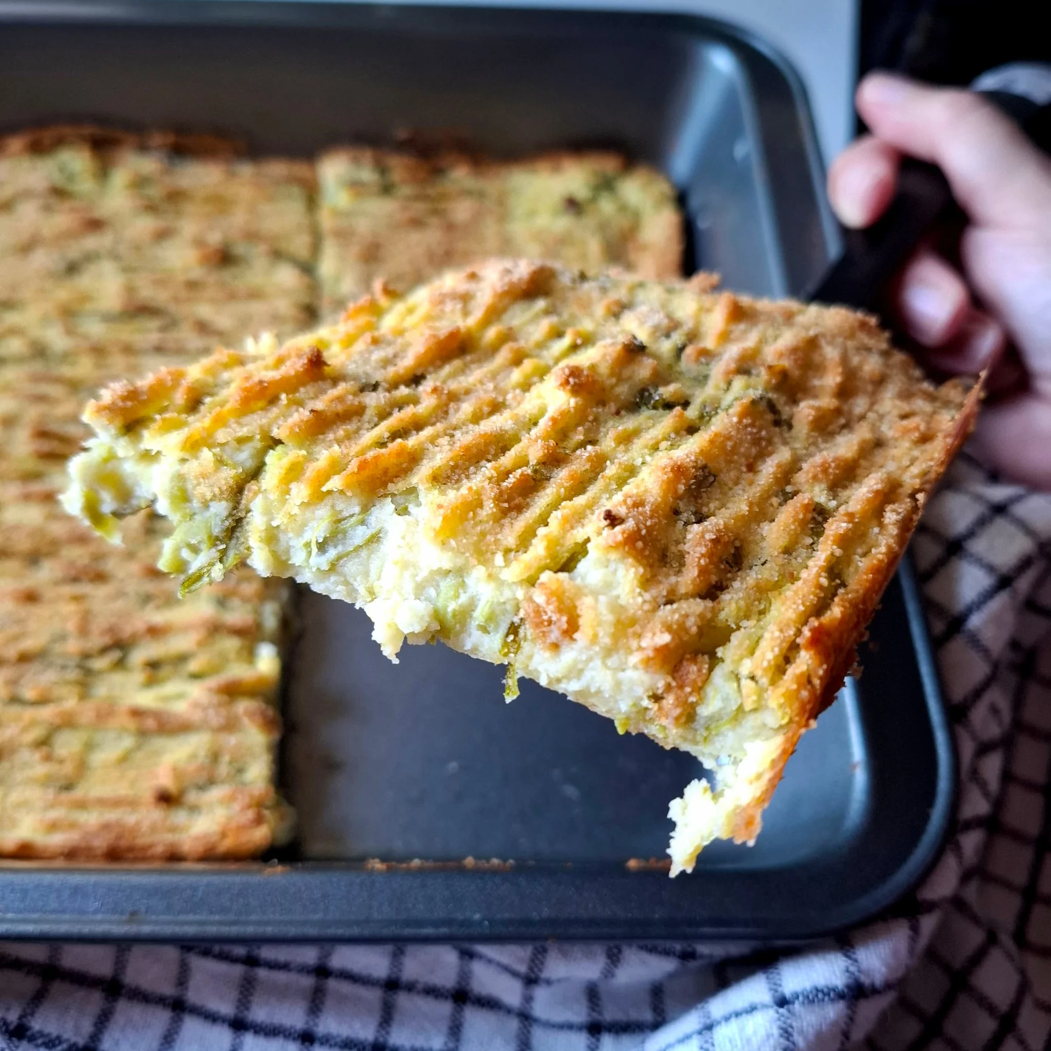 Polpettone di patate e fagiolini