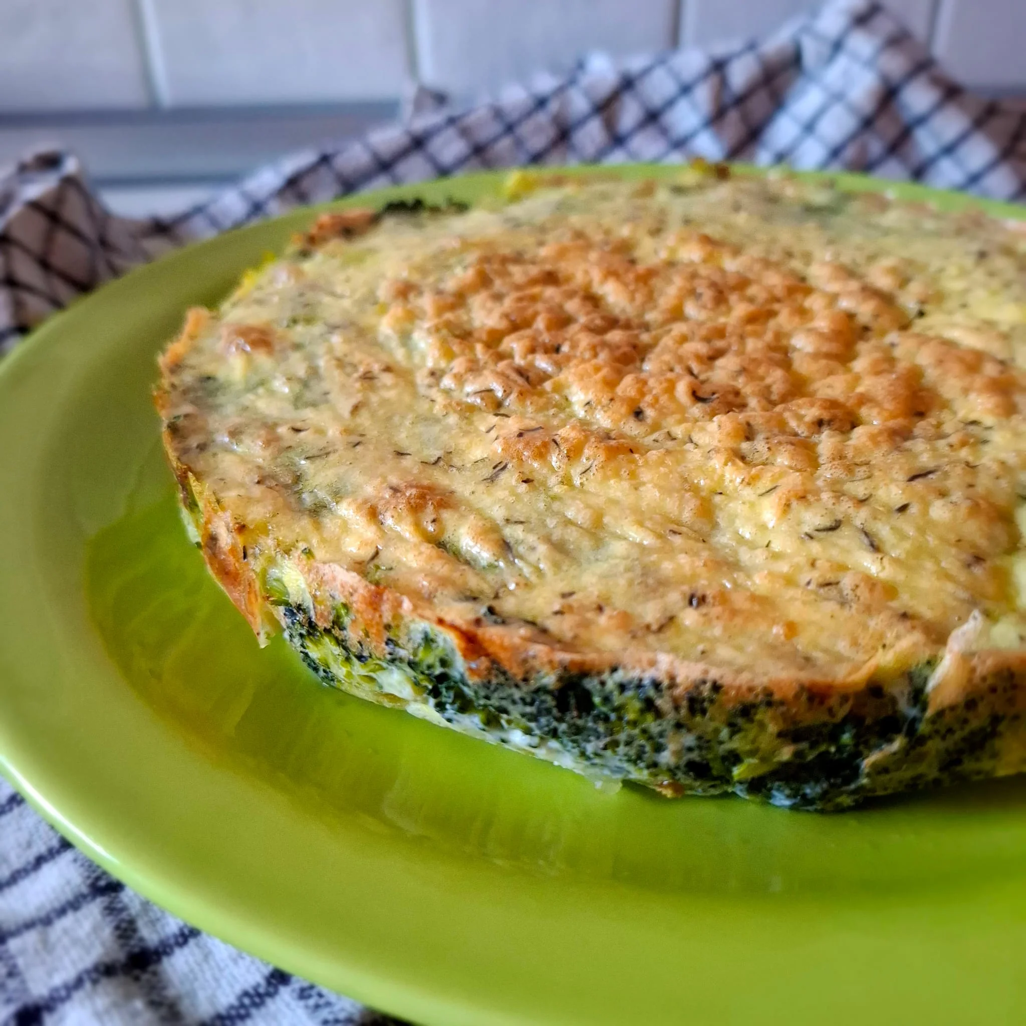 Tortino di broccoli al pesto